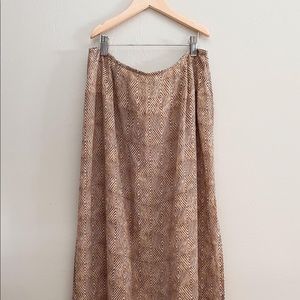vintage tribal maxi skirt
